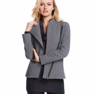 Cabi 3025 Quilted Herringbone Moto Jacket S